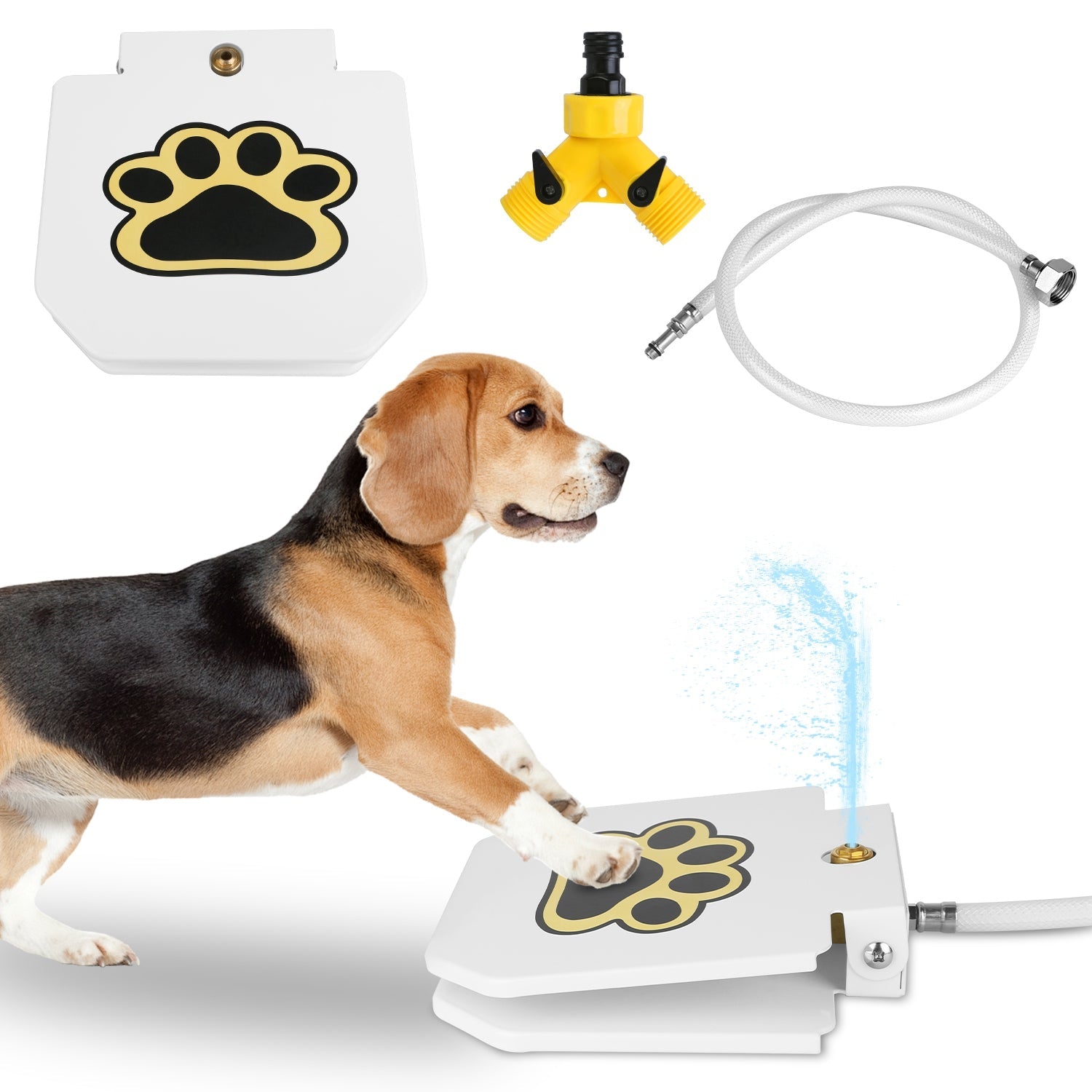 Fontaine à eau à pédale pour chiens de luxe
