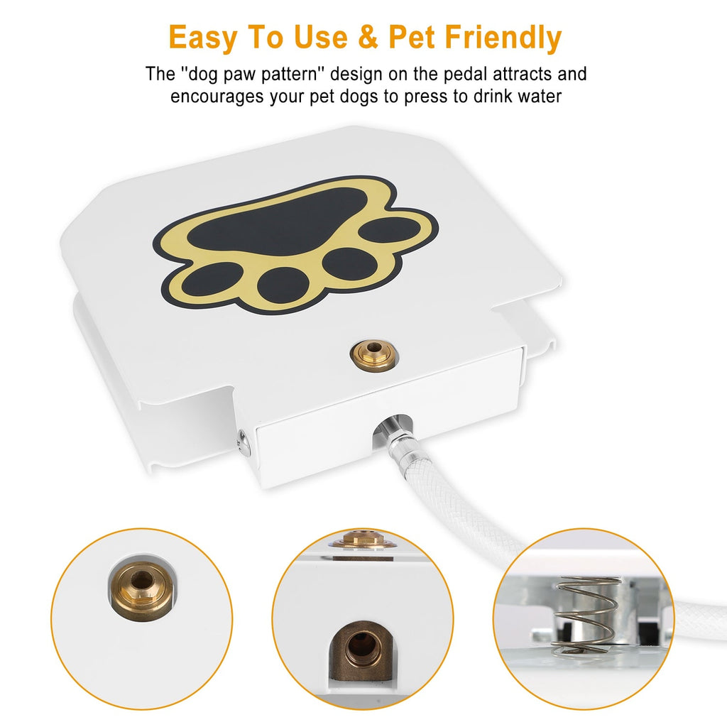 Fontaine à eau à pédale pour chiens de luxe