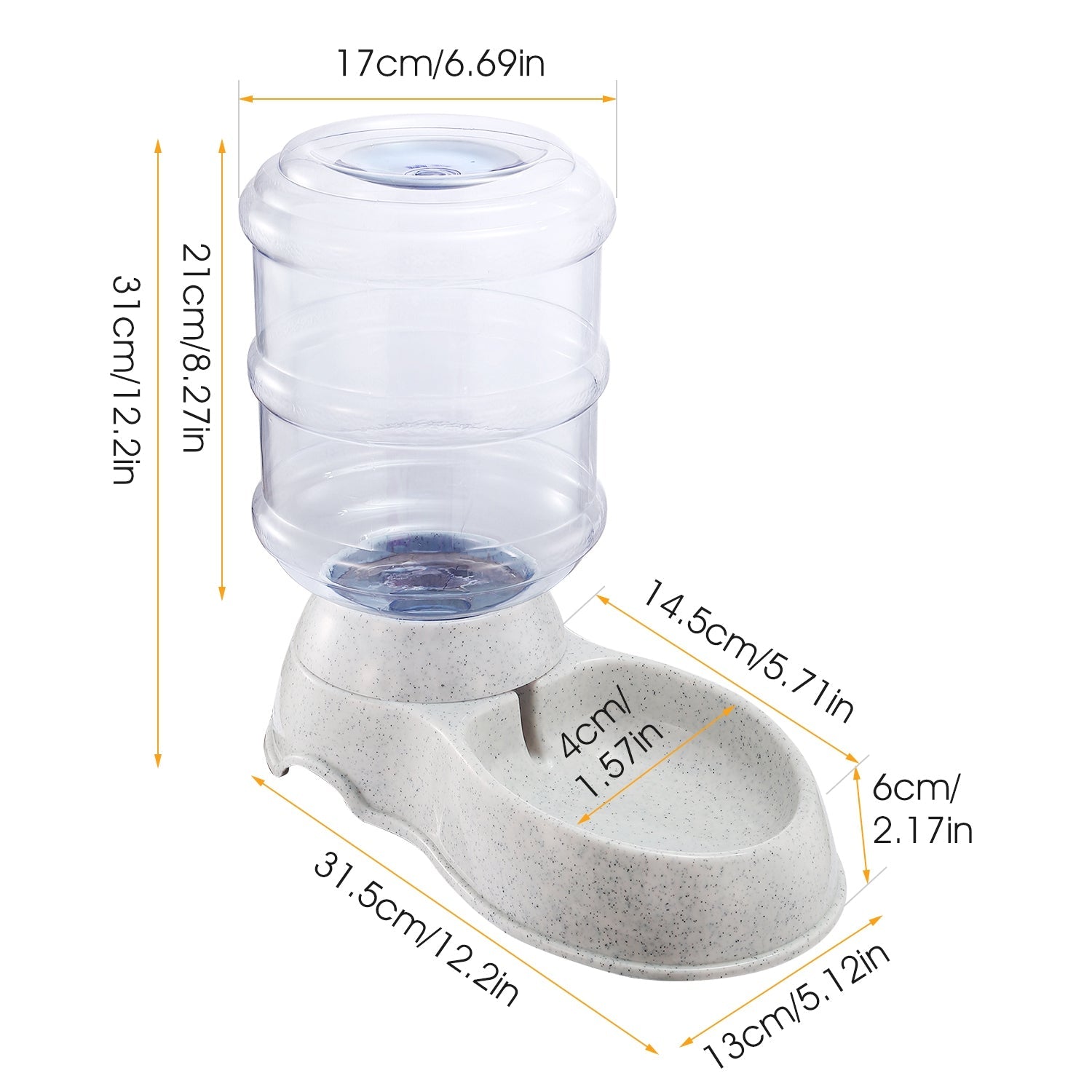 Distributeur d'eau automatique pour animaux – 3,5 L