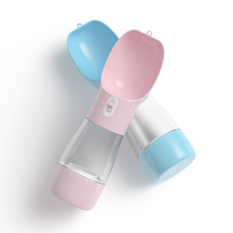 Fontaine à eau et distributeur de croquettes deux en un